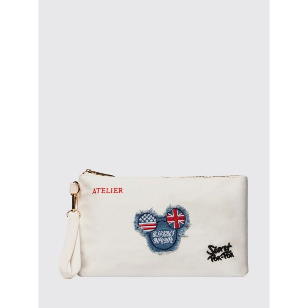 Secret Pon-Pon Clutch Woman Ecru